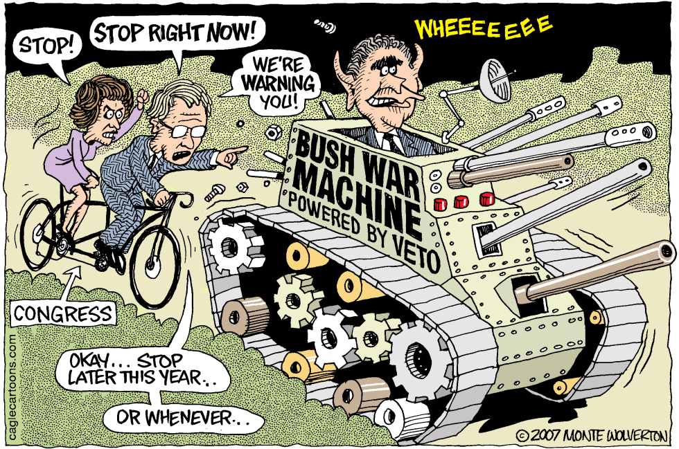  STOPPING THE BUSH WAR MACHINE  by Wolverton