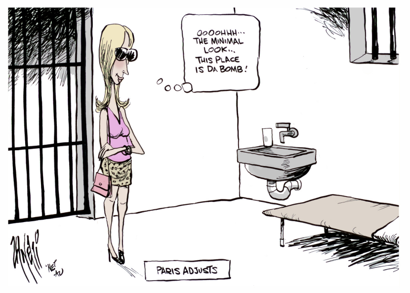 Paris Hilton Adjusts to Prison