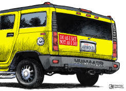 ARNOLDS HUMMER  by Cam Cardow