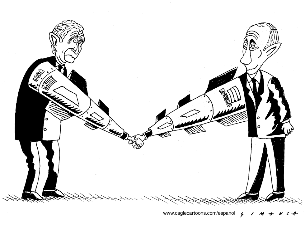 Bush y Putin en el G8