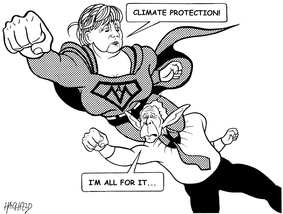 Merkel- Bush-climate protection