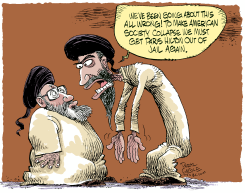 OSAMA AND PARIS HILTON by Daryl Cagle