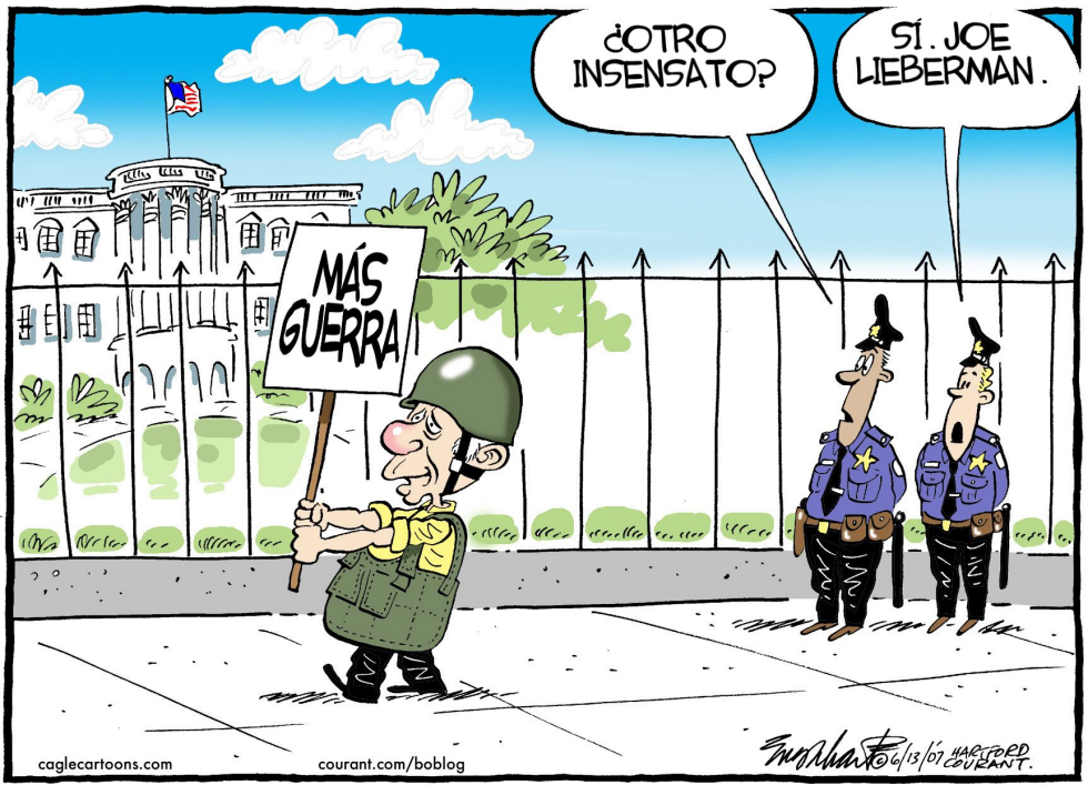  JOE LIEBERMAN  by Bob Englehart