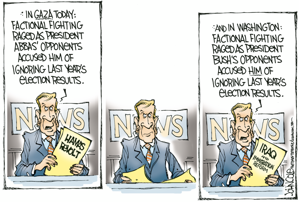 Abbas and Bush -- color