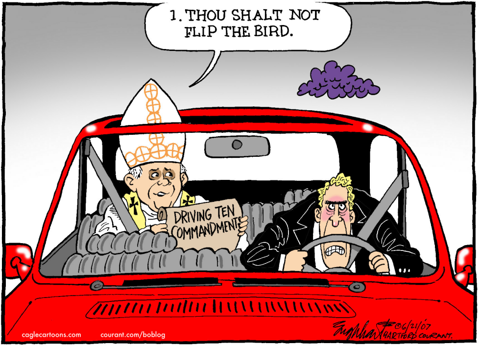  THE TEN COMMANDMENTS OF DRIVING by Bob Englehart