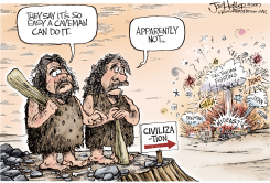 MIDEAST CAVEMEN by Joe Heller