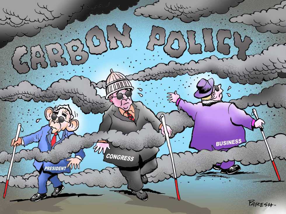 Bush's carbon policy COLOR