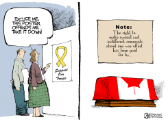 CANADA SUPPORT OUR TROOPS  by Cam Cardow