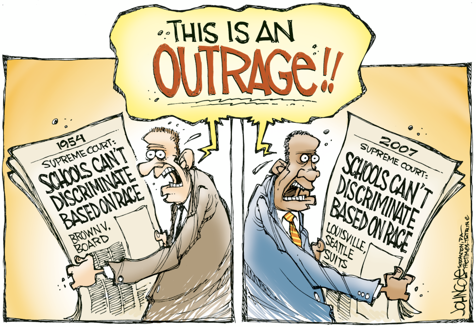 Supreme Court and discrimination -- color