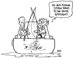 BUSH AND PUTIN SUMMIT by Frederick Deligne