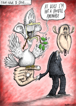 HAWK TO DOVE by Brian Adcock