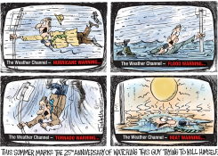 WEATHER CHANNEL @ 25 YEARS by Joe Heller