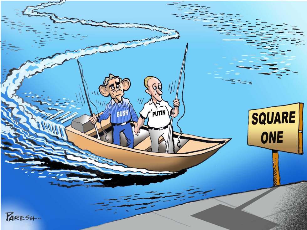Bush-Putin fishing
