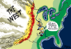 BURNING WEST by Pat Bagley