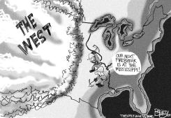 BURNING WEST by Pat Bagley