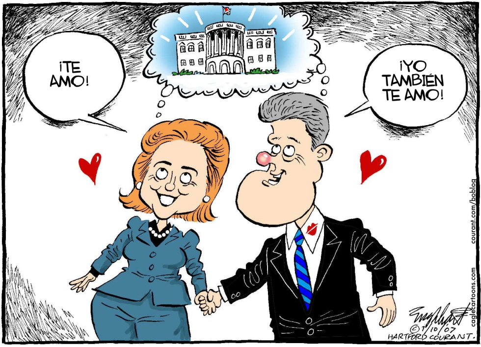  LOS CLINTON ENAMORADOS  by Bob Englehart