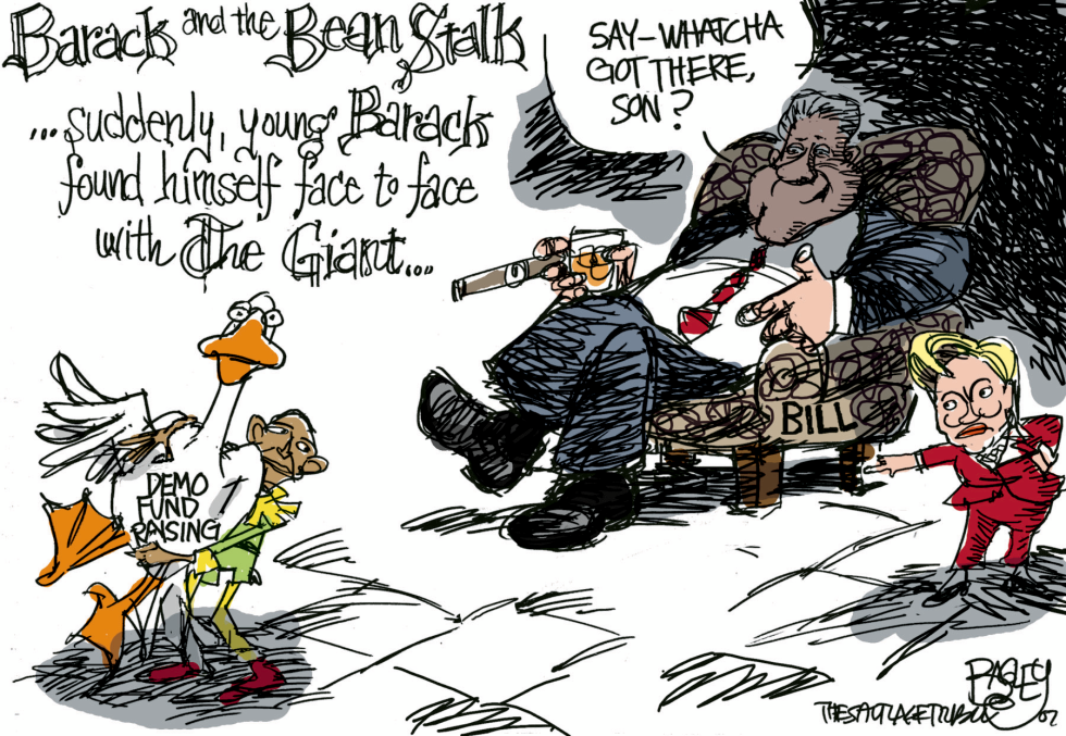  BARACK AND THE BEAN STALK by Pat Bagley