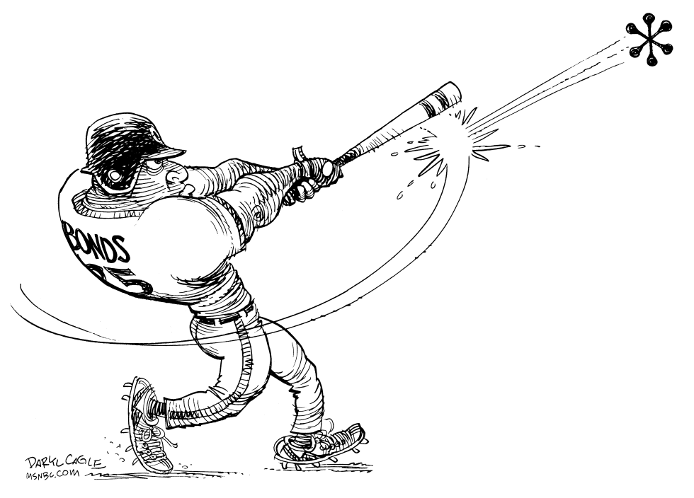  EL RECORD DE HOME RUNS DE BARRY BONDS by Daryl Cagle