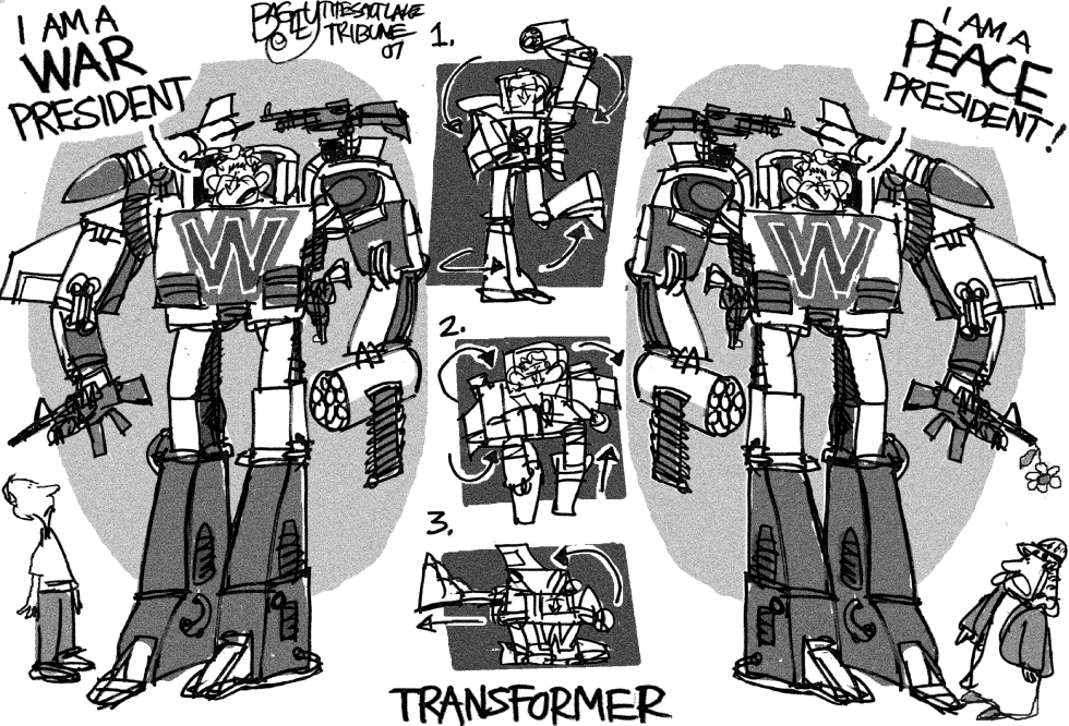  BUSH TRANSFORMER by Pat Bagley