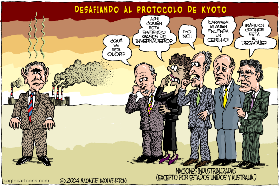 Bush desafia al protocolo de Kyoto