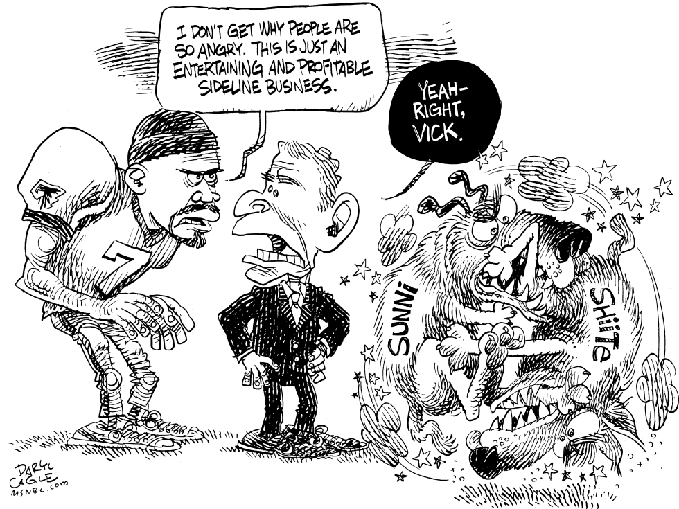 Vick Bush Iraq and Dogs