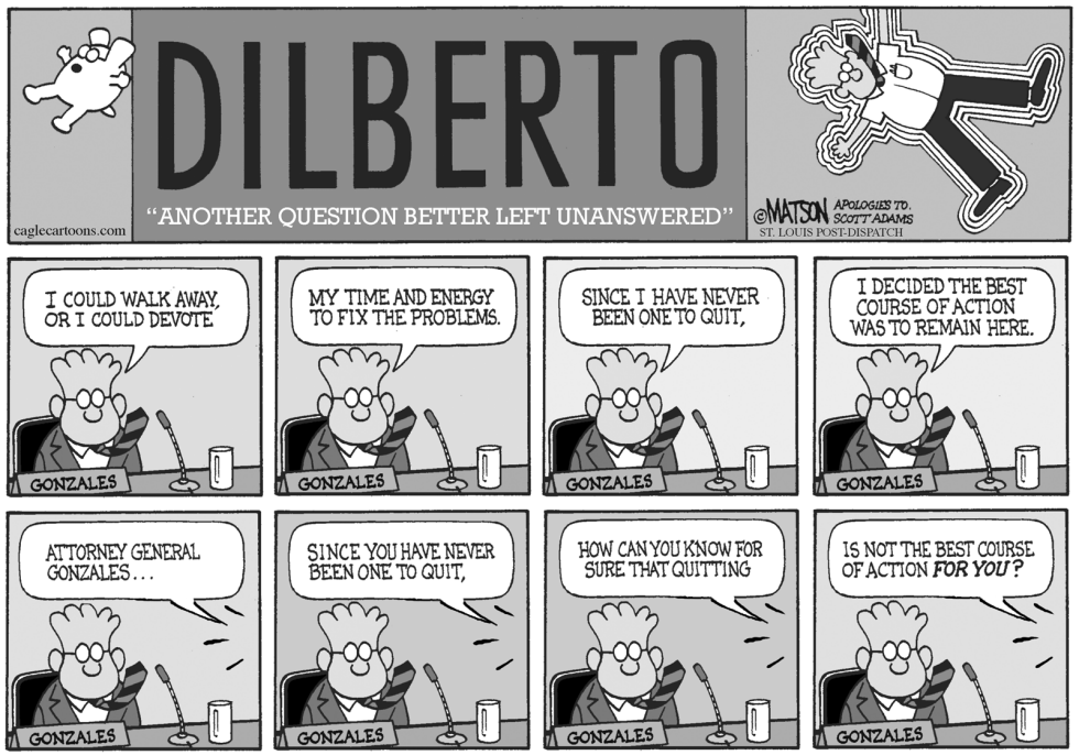 Another Question For Dilberto Gonzales