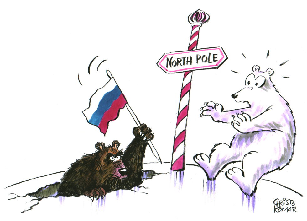 Russia's flag-planting at the North Pole - COLOR