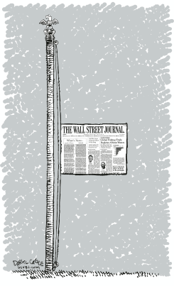 WALL STREET JOURNAL FLAG by Daryl Cagle