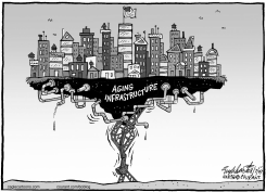 MINNEAPOLIS BRIDGE COLLAPSES by Bob Englehart