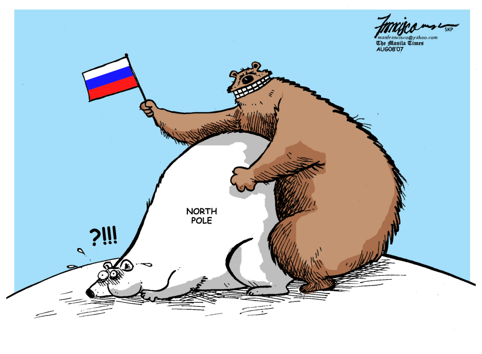 RUSSIA PLANTS FLAG IN NORTHPOLE