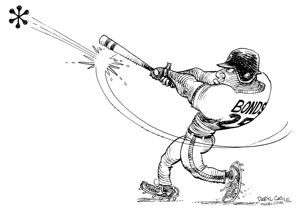  BARRY BONDS by Daryl Cagle