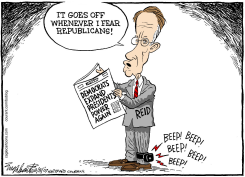 HARRY REID  by Bob Englehart