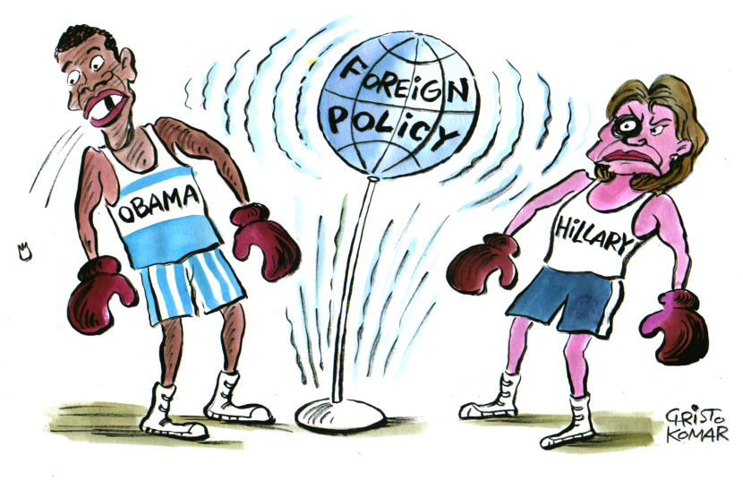 Clinton and Obama - COLOR