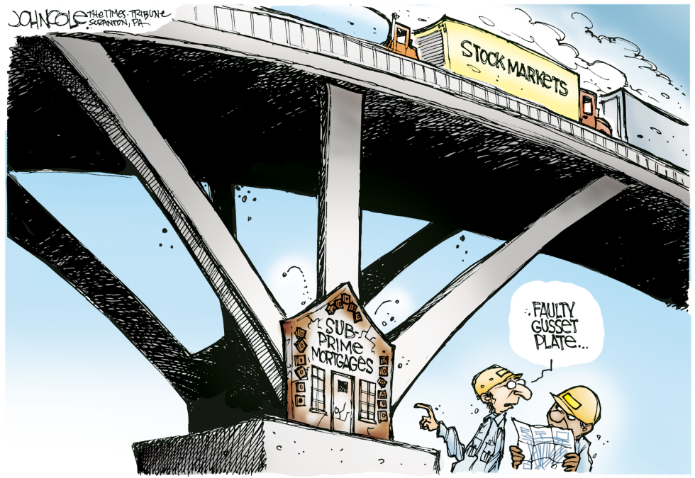 Faulty bridges and mortgages