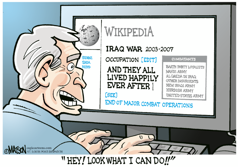 Bush Edits Wikipedia-COLOR