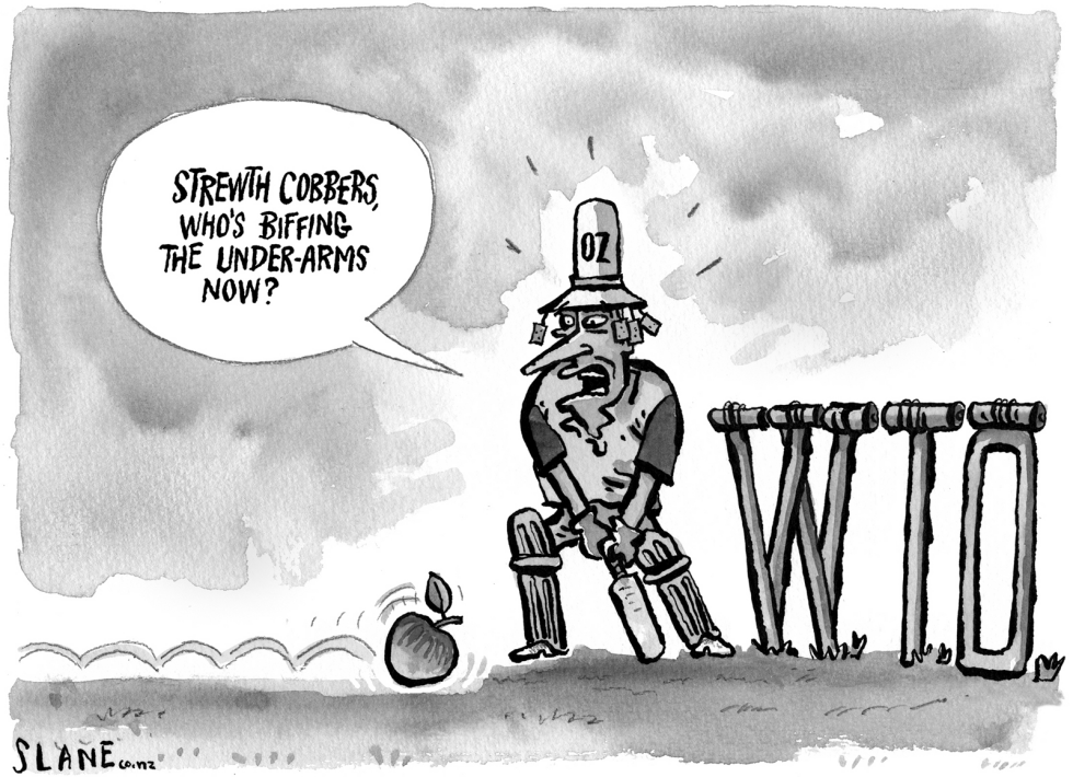 Revenge Of The Underarm Bowlers GREYSCALE