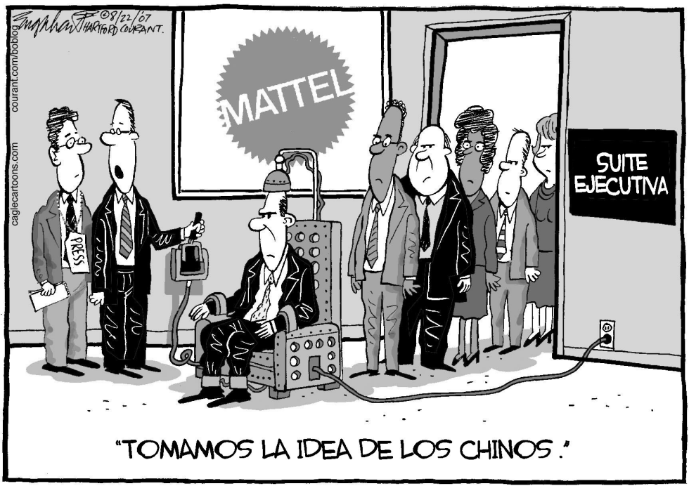  JUGUETES MATTEL by Bob Englehart