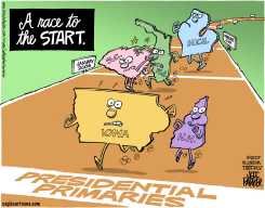 RACING TO THE START  by Jeff Parker