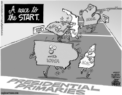 RACING TO THE START by Jeff Parker