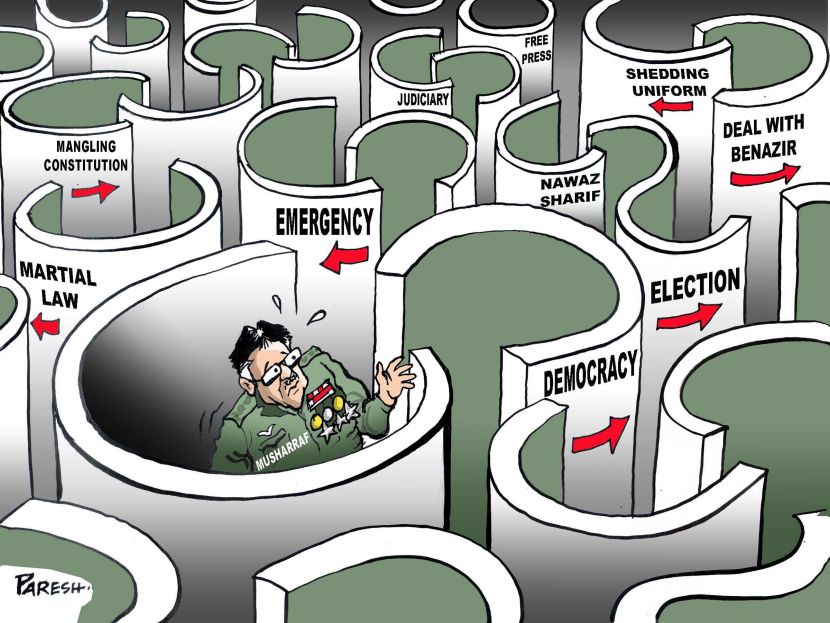 General Musharraf in labyrinth