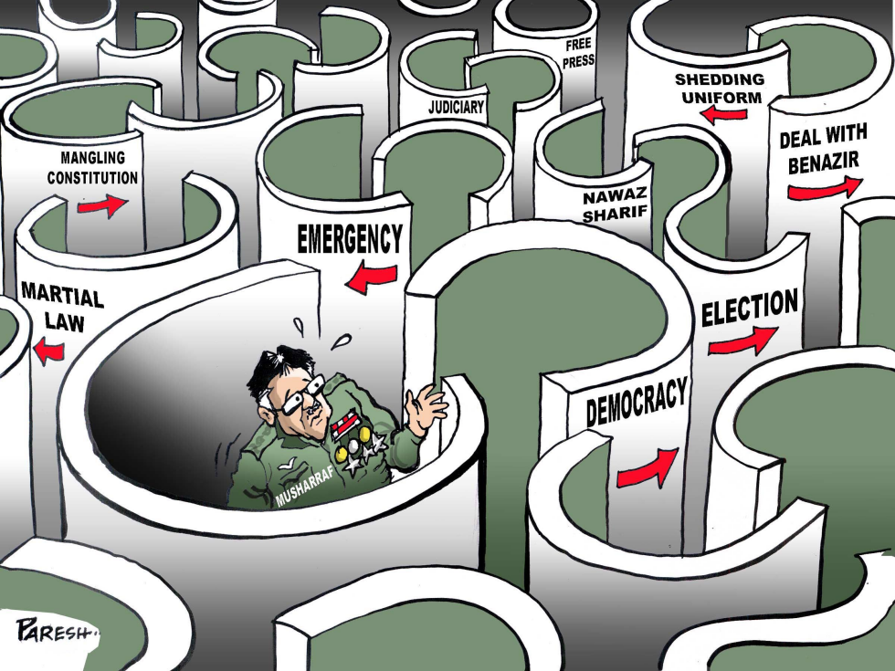 General Musharraf in labyrinth