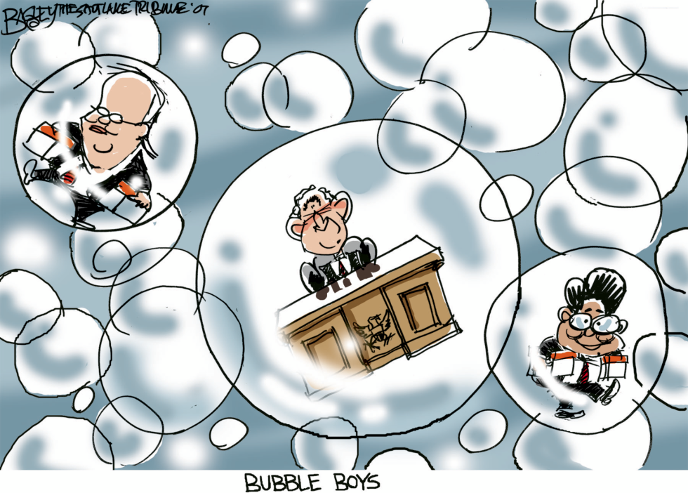  BUSH BUBBLE BOYS  by Pat Bagley