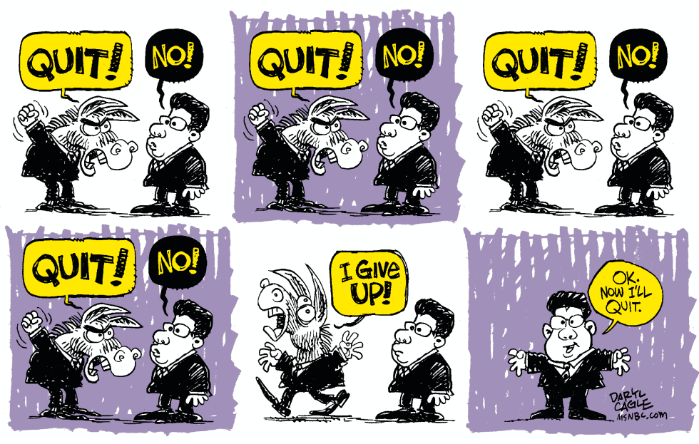  GONZALES QUITS  by Daryl Cagle