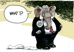 GOP IN THE TOILET  by Pat Bagley