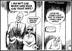 TOILET SENATOR CRAIG by J.D. Crowe