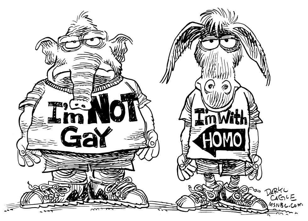  NOT GAY by Daryl Cagle