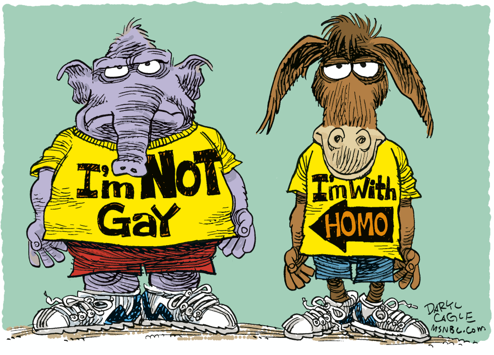  NOT GAY  by Daryl Cagle