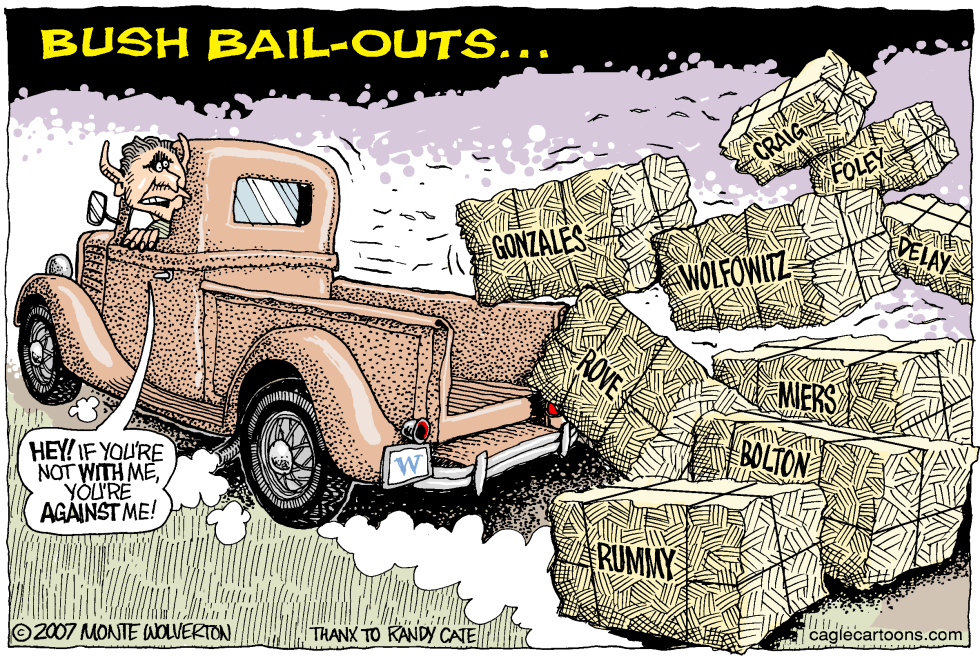  BUSH BAIL-OUTS   by Wolverton