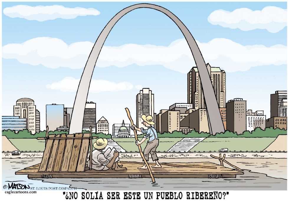 Frente del Rio de St. Louis incompleto / COLOR