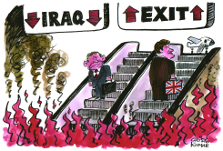 BUSH VISITS IRAQ -  by Christo Komarnitski